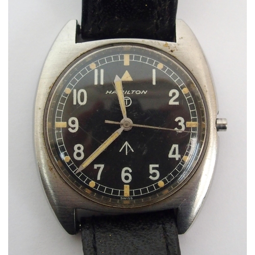 275 - A stainless steel military wristwatch