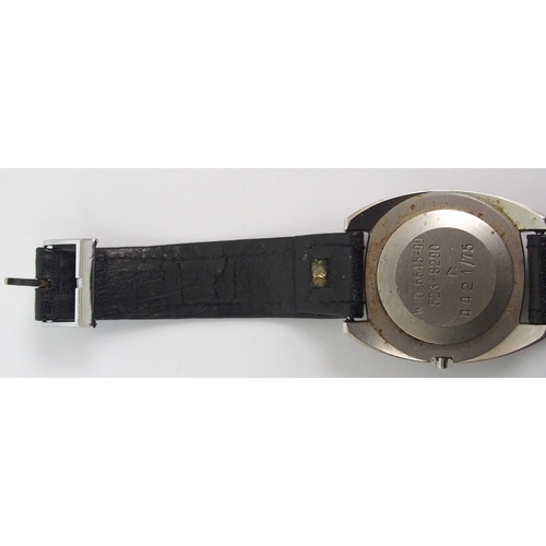 275 - A stainless steel military wristwatch