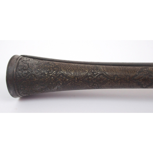 286 - An Indo-Persian flintlock blunderbuss pistol