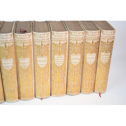 290 - The Works of Shakespeare  The Larger Temple Edition  in twelve volumes