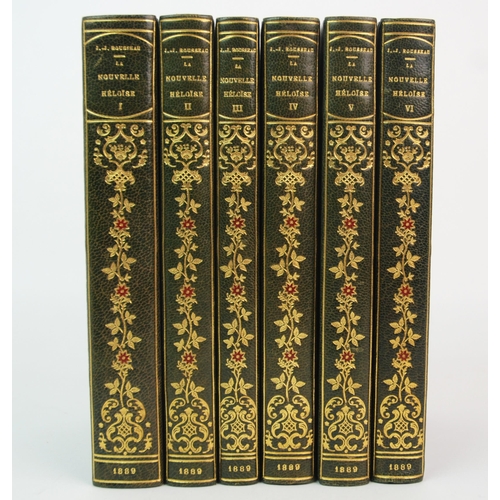 291 - La Nouvelle Heloise by J.J. Rousseau  six volumes  1889