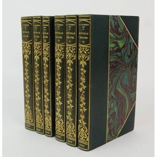 291 - La Nouvelle Heloise by J.J. Rousseau  six volumes  1889