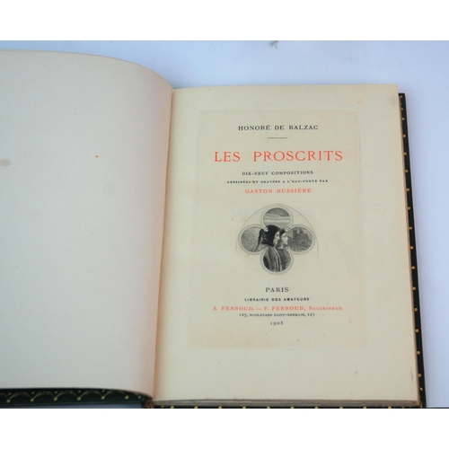 297 - Eight various books including: Le Semeur de Cendres by Charles Guerin  No.345 of a limited edition