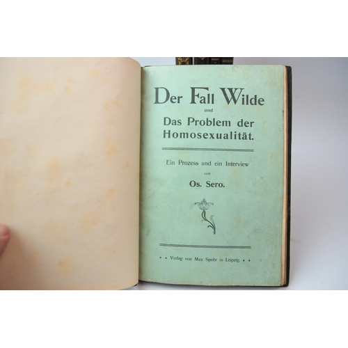 302 - Der Fall Wilde und Das Problem der Homosexualitat by Oskar Sero