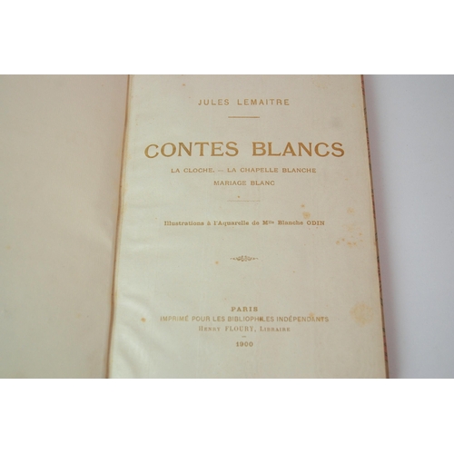 303 - Contes Blancs  La Cloche-La Chapelle Blanche  Mariage Blanc by Jules Lemaitre