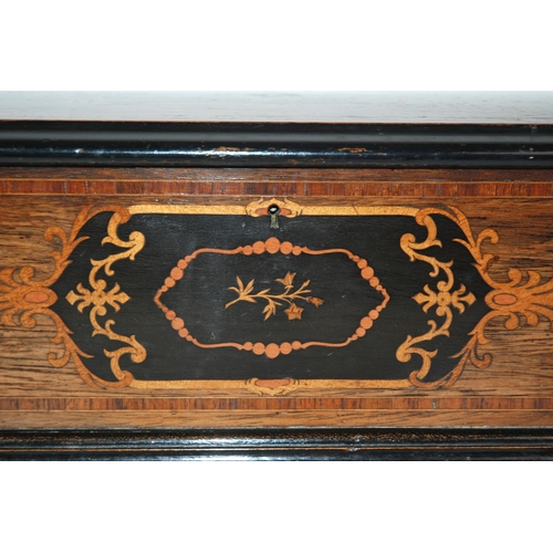 328 - A 19th Century rosewood and inlaid marquetry musical box by Nicole Freres