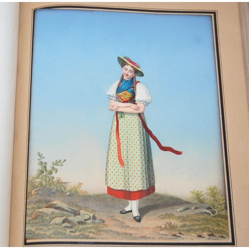 332 - Locher [Johann Emanuel]. Recueil de portraits et costumes suisses les plus �l�gants usit�s dans les ... 