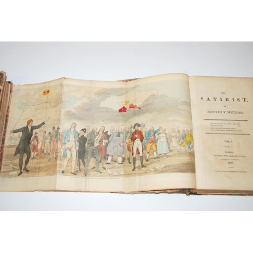 334 - The Satirist  or Monthly Meteor in four volumes from September 1807 to June 1809