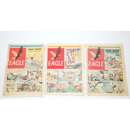 338 - A good run of Eagle comics from Issue No.1  14th April 1950 to 1954