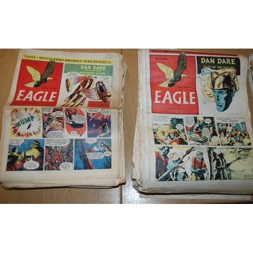 338 - A good run of Eagle comics from Issue No.1  14th April 1950 to 1954