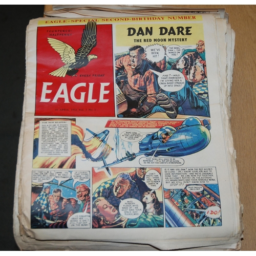 338 - A good run of Eagle comics from Issue No.1  14th April 1950 to 1954