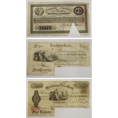 376 - Durham Bank �5 note 1886