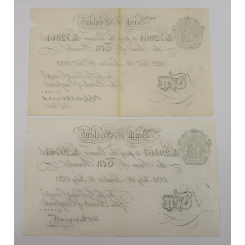 393 - A rare collection of Operation Bernhard Forgeries.  Printed in Concentration Camps  Jewish prisoners... 