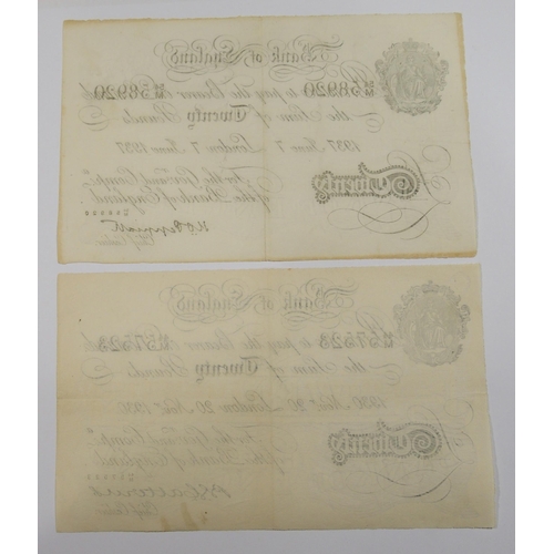 393 - A rare collection of Operation Bernhard Forgeries.  Printed in Concentration Camps  Jewish prisoners... 