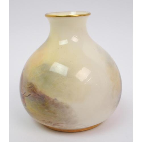 479 - A Royal Worcester ovoid posy vase