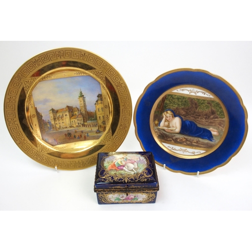 488 - An Ernst Wahliss Vienna cabinet plate