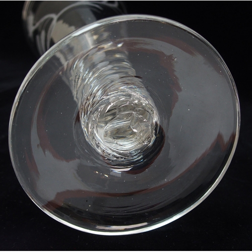 500 - A Jacobite style wine flute