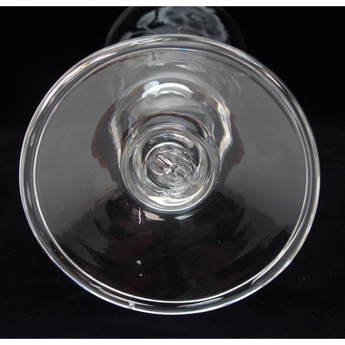 500 - A Jacobite style wine flute