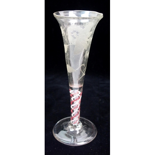 500 - A Jacobite style wine flute