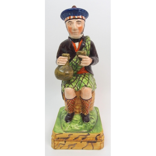 505 - A 19th century Portobello pottery figure