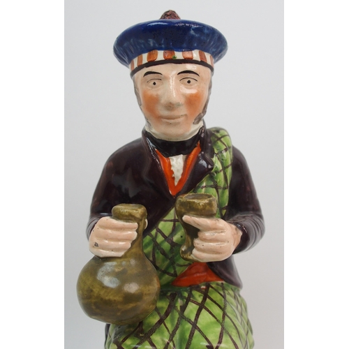 505 - A 19th century Portobello pottery figure