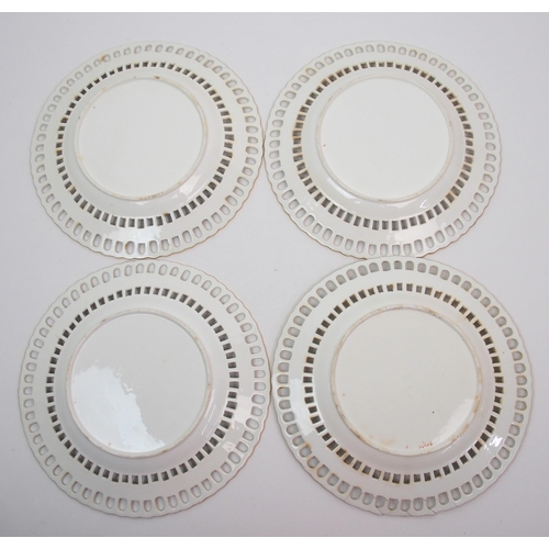 508 - Four Minton dessert ribbon plates