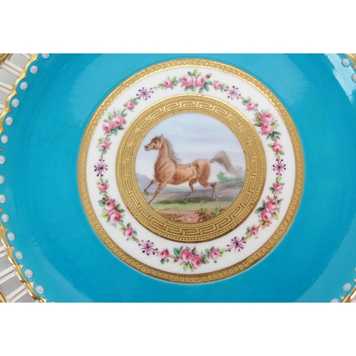 508 - Four Minton dessert ribbon plates