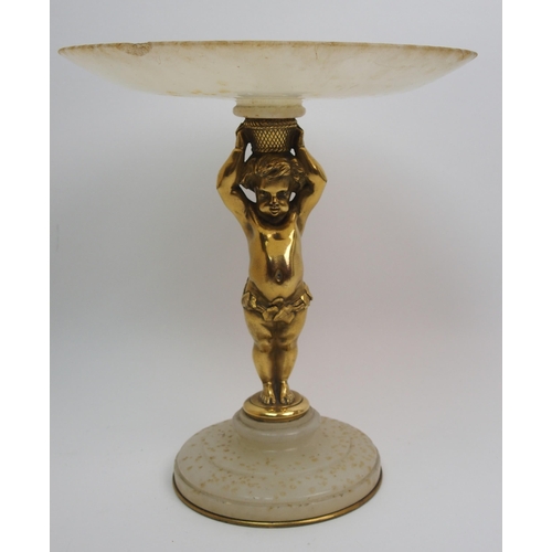 512 - A pair of French gilt bronze figural candelabras