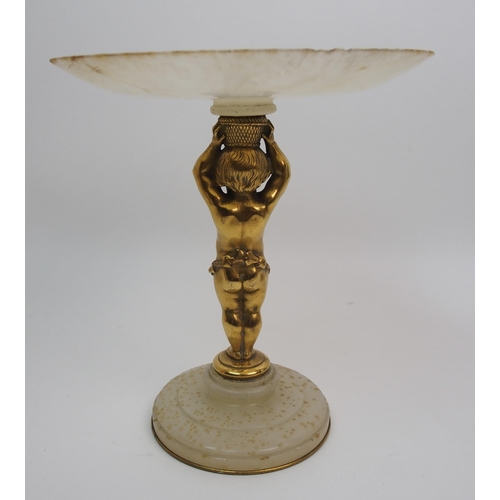 512 - A pair of French gilt bronze figural candelabras