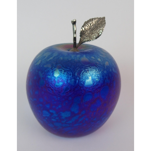 521 - Two Glasform apple paperweights by John Ditchfield