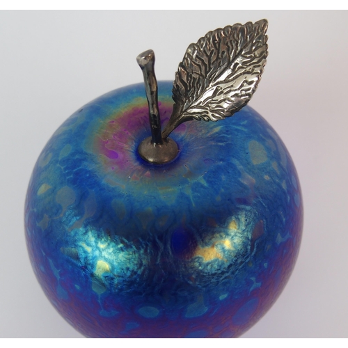 521 - Two Glasform apple paperweights by John Ditchfield