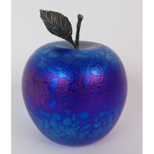 521 - Two Glasform apple paperweights by John Ditchfield