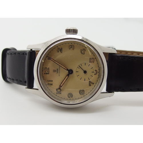 601 - A gents stainless steel Tudor Oyster watch