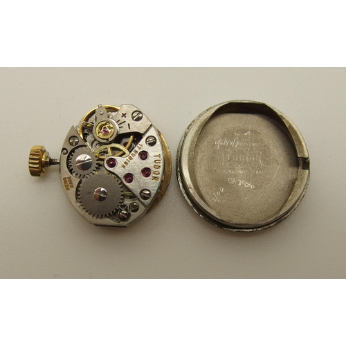 602 - A ladies gold plated Tudor watch