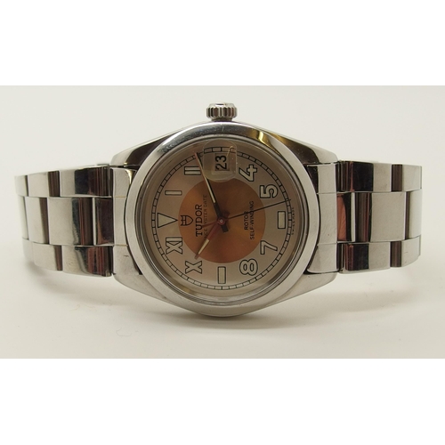 611 - A Tudor Prince Oyster date gents vintage watch with a 'California' dial