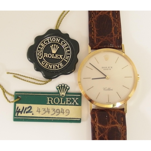 613 - An 18ct gold gents Rolex Cellini