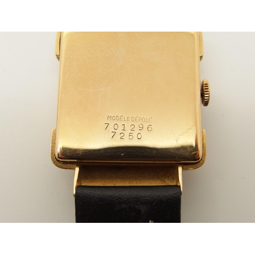 616 - An 18ct gold cased case signed Tiffany & Co watch