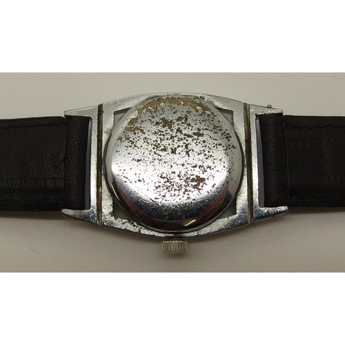 621 - A vintage Rolex watch with a black enamelled Arabic numeral bezel