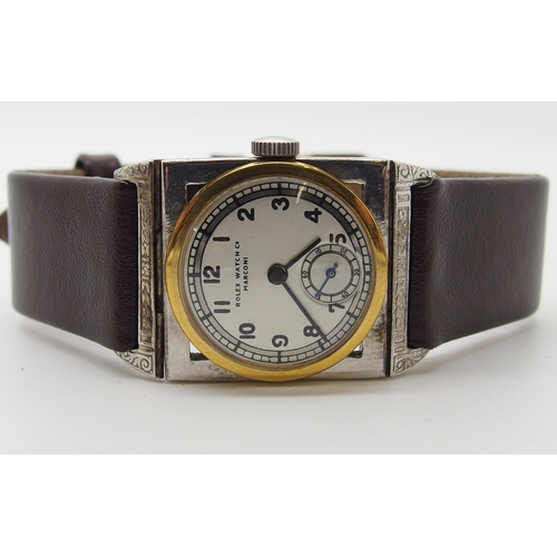 622 - A vintage Rolex 'Marconi' wristwatch