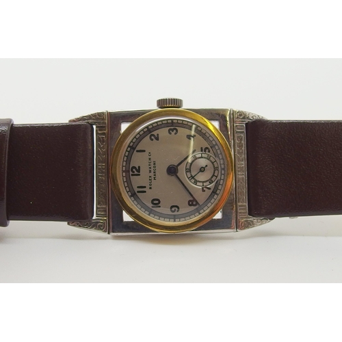 622 - A vintage Rolex 'Marconi' wristwatch