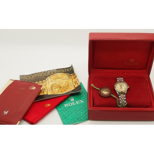 636 - A ladies Rolex Oyster Perpetual DateJust