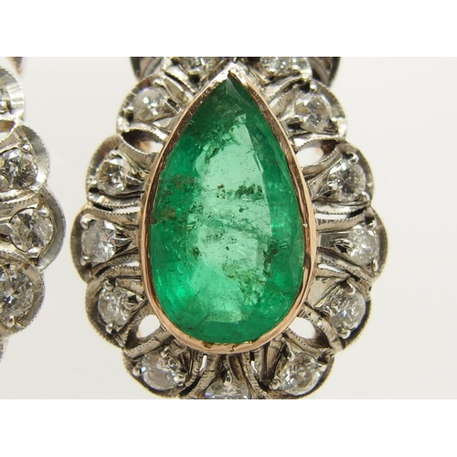 654 - A Belle Epoch emerald and diamond suite