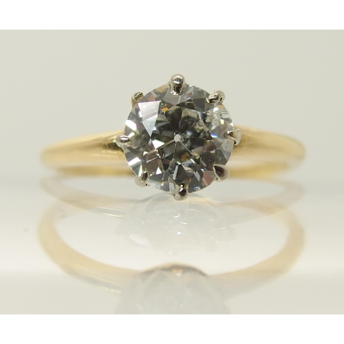 659 - A diamond solitaire ring