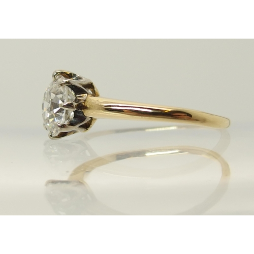 659 - A diamond solitaire ring