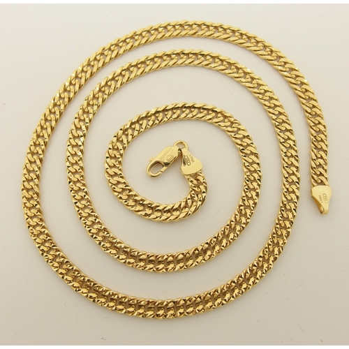 670 - An Italian made 18ct gold fancy neckchain