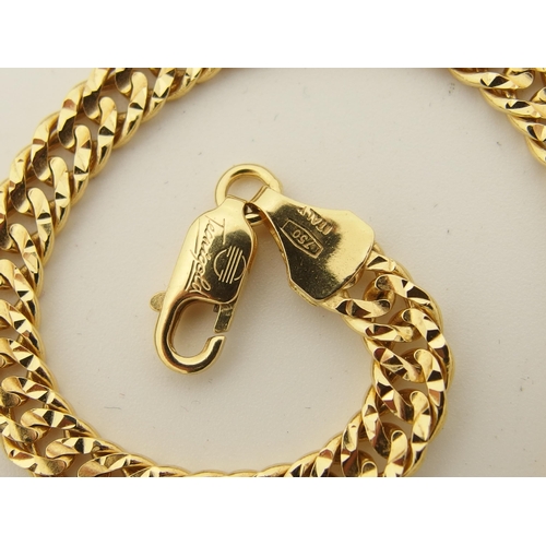 670 - An Italian made 18ct gold fancy neckchain