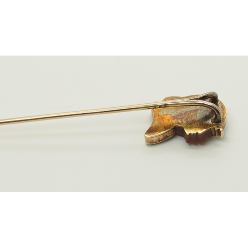 687 - A French Egyptian revival tie pin