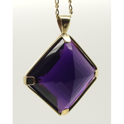 709 - A substantial amethyst pendant