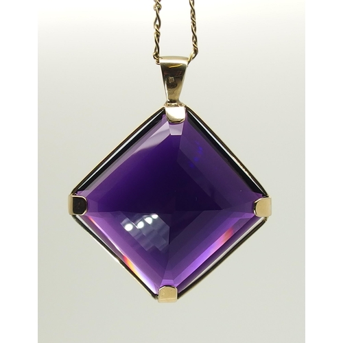 709 - A substantial amethyst pendant