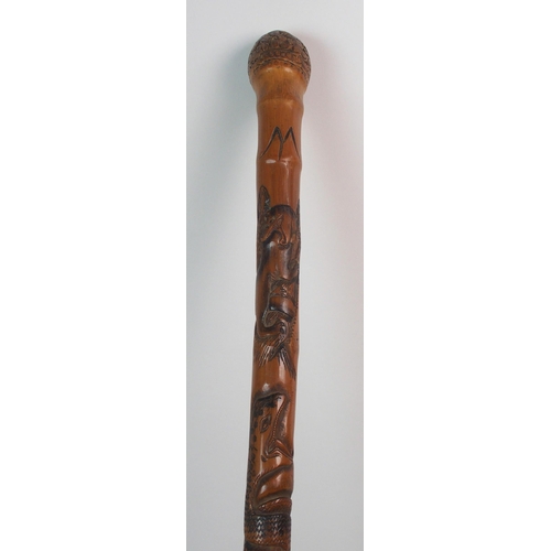 74 - An African hardwood staff